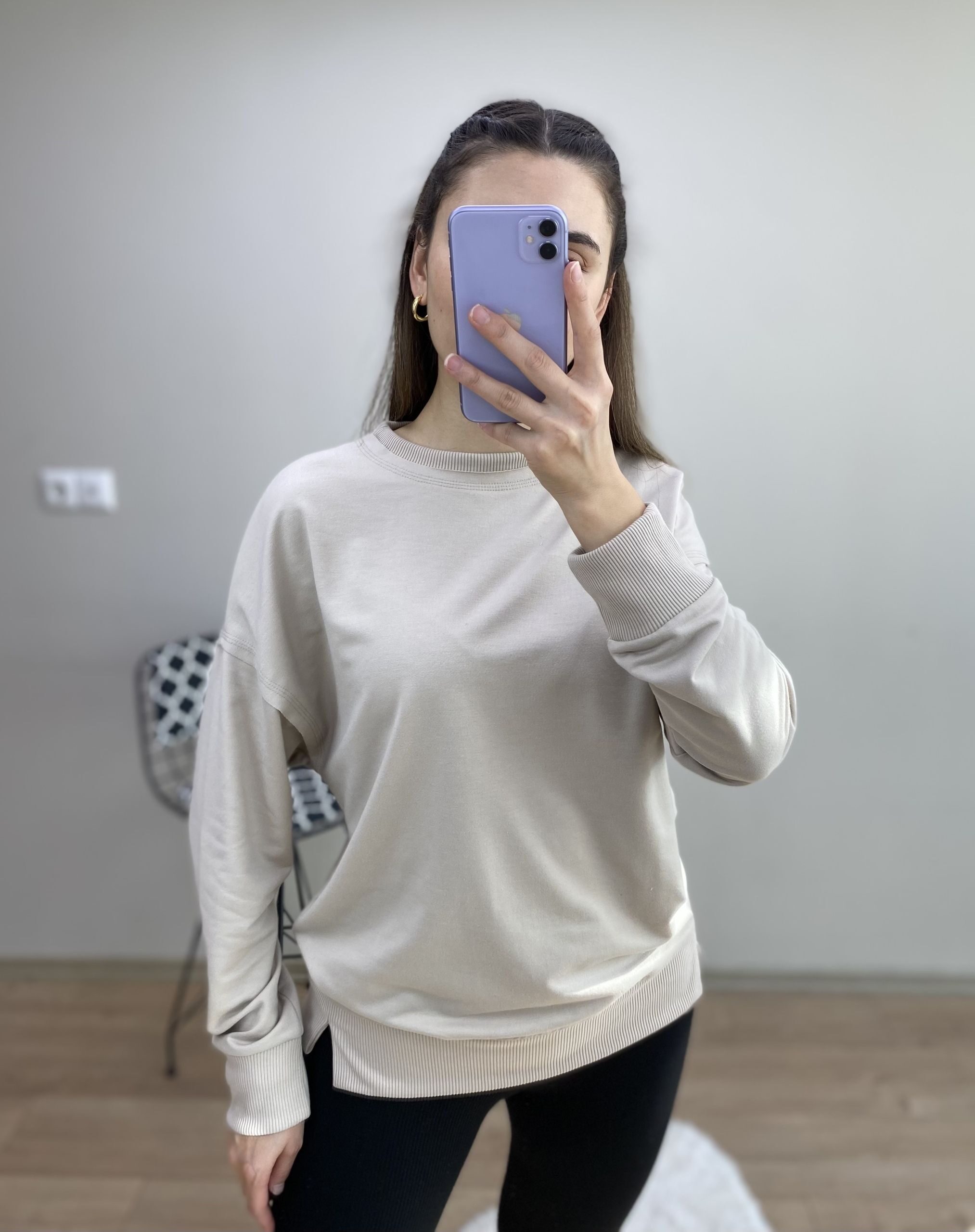 Taş Bisiklet Yaka Sweat