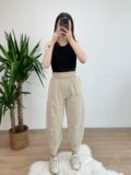 Bej Gabardin Şalvar Pantolon