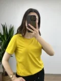 Hardal Modal Kumaş Basic Tshirt