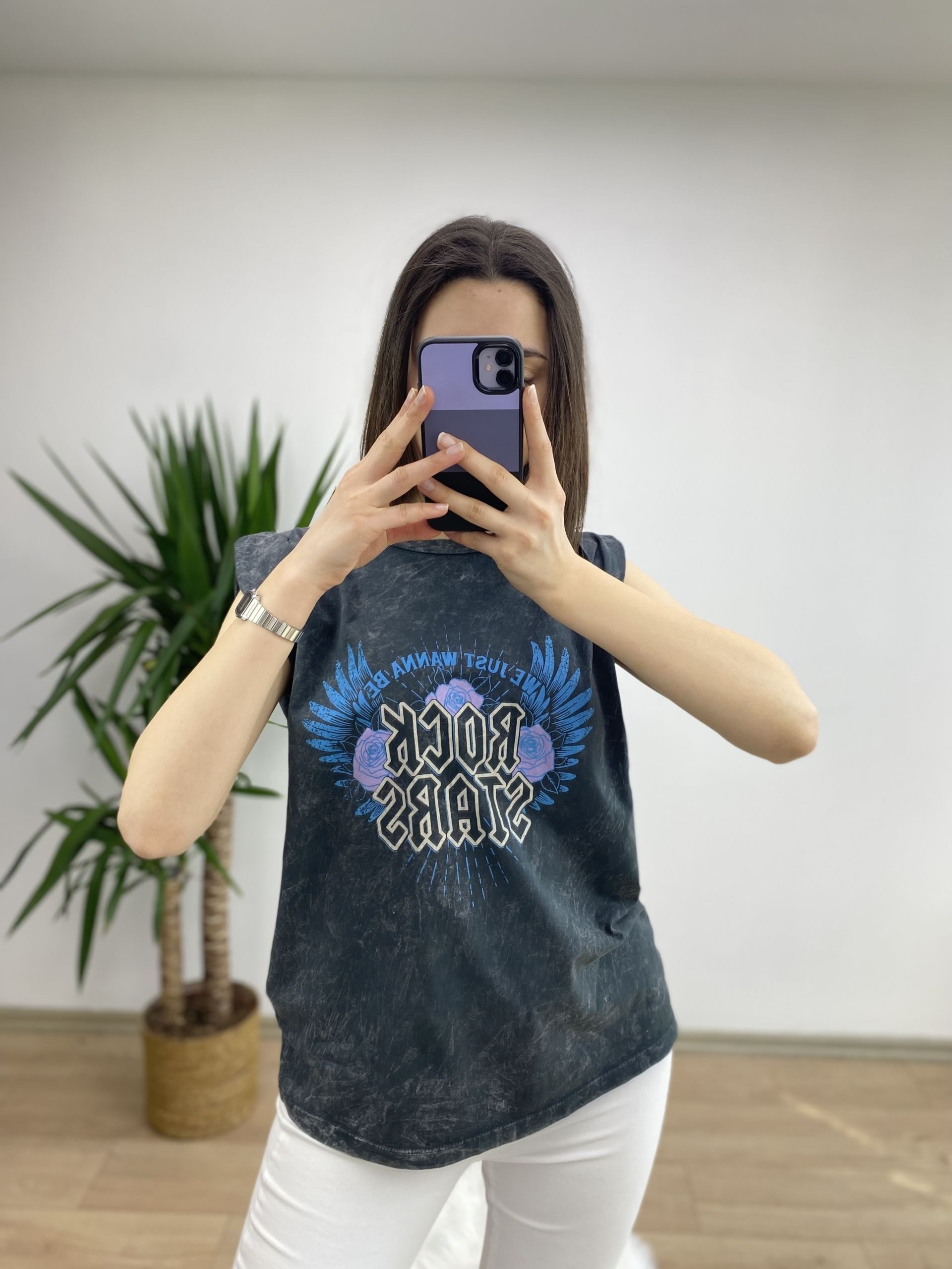 Rock Star Füme Tshirt - Görsel 4