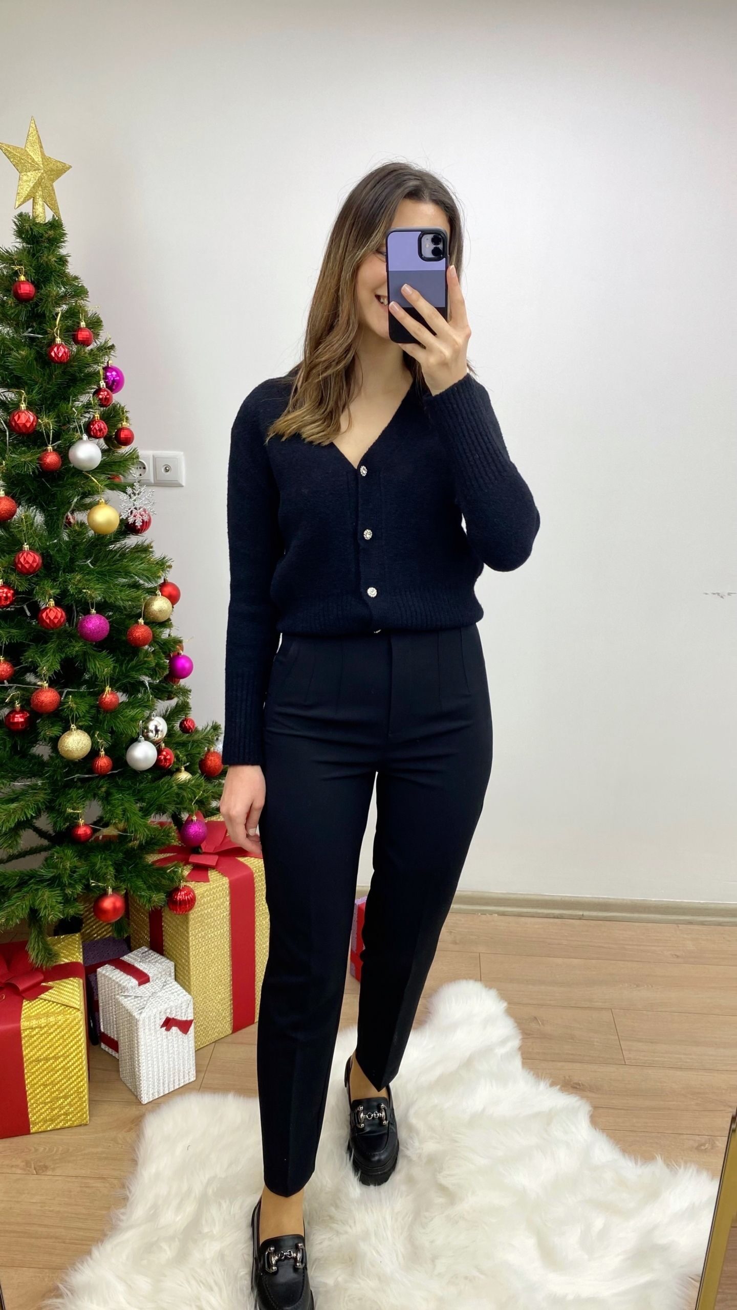 Siyah Marka Model Filetelu Pantolon - Görsel 3