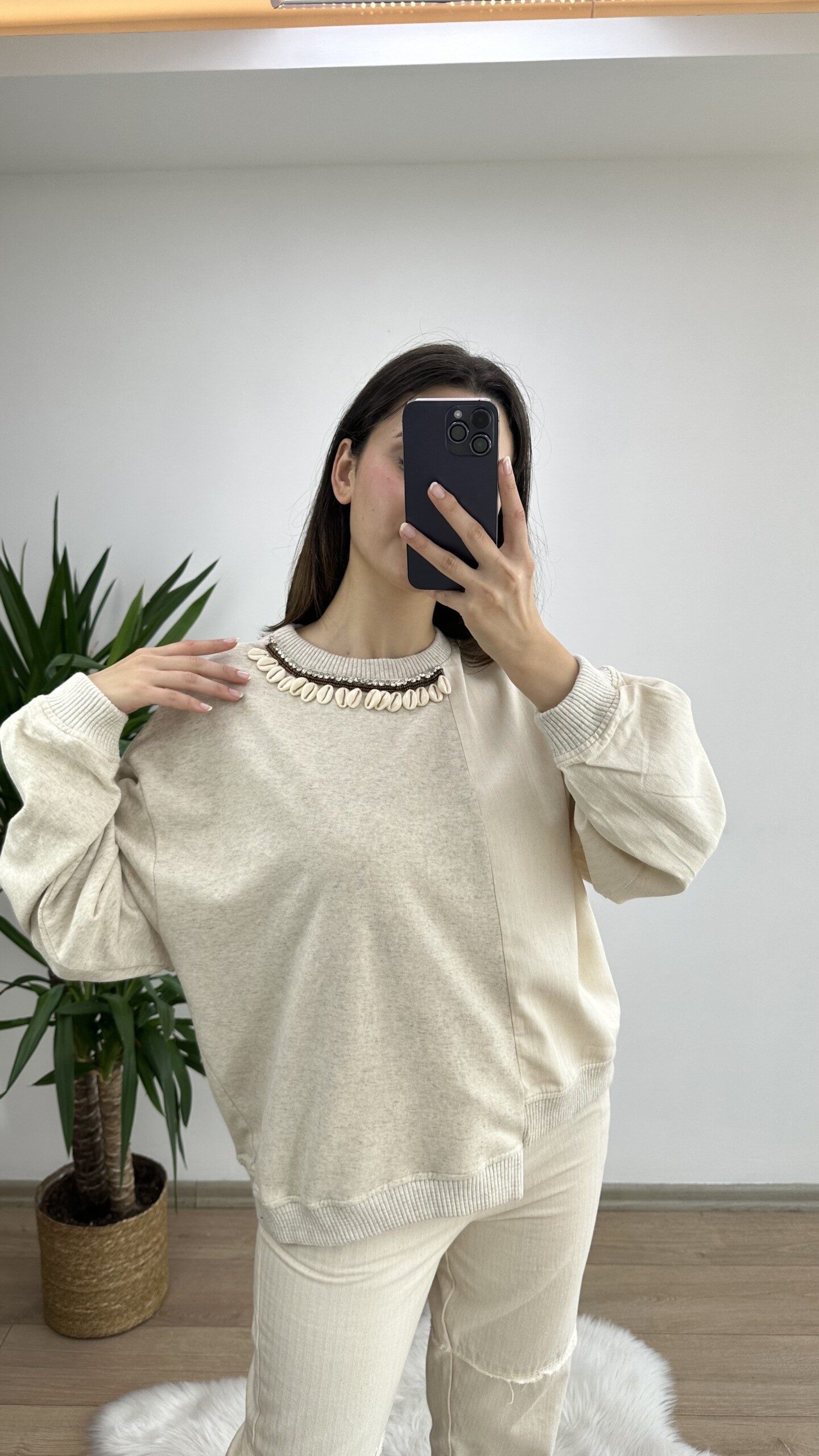 Deniz Kabuğu Detay Premium Sweat - Görsel 5