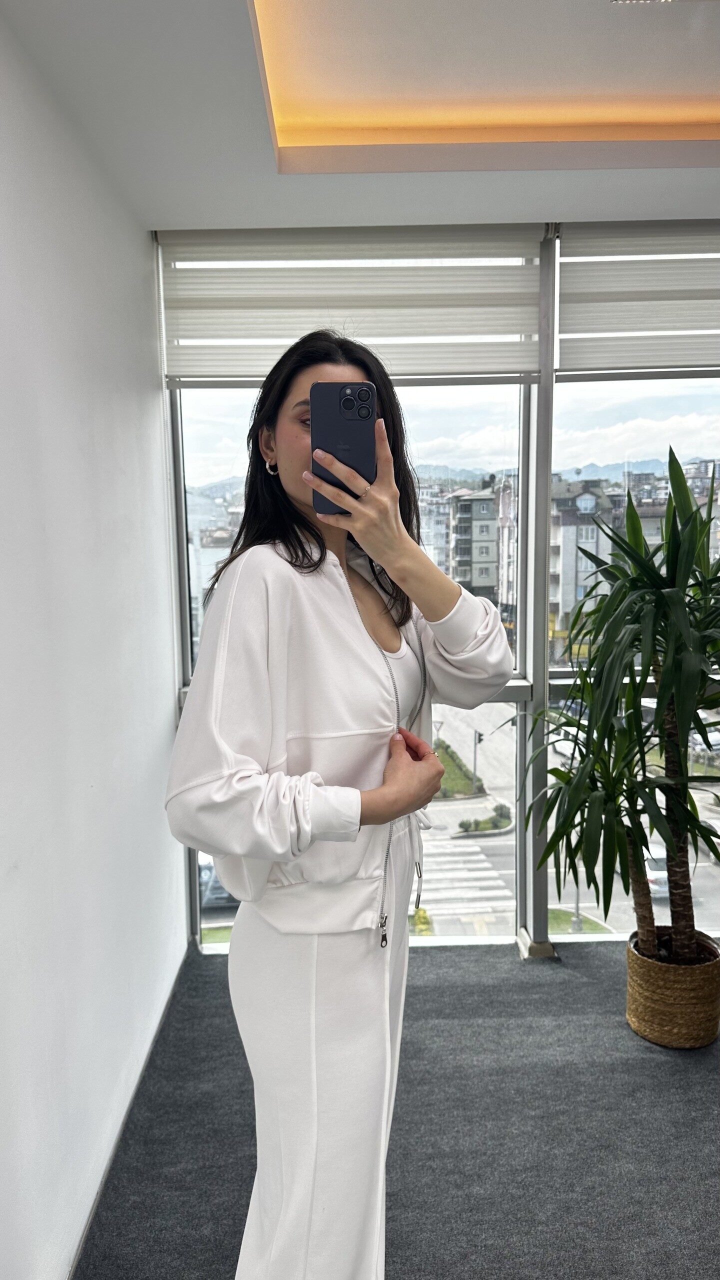 Beyaz Premium Modal Kumaş Takım - Görsel 3