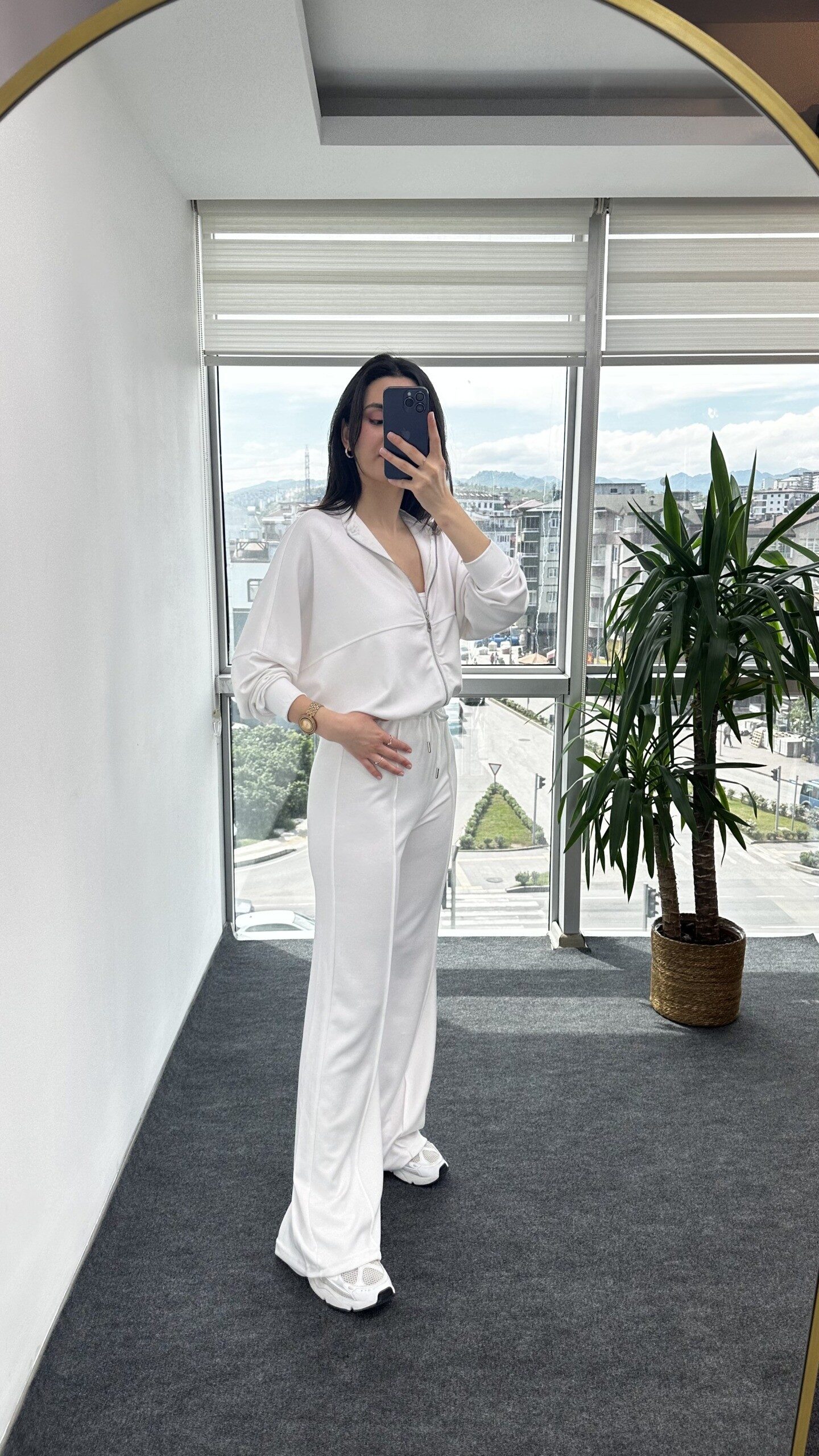Beyaz Premium Modal Kumaş Takım - Görsel 4