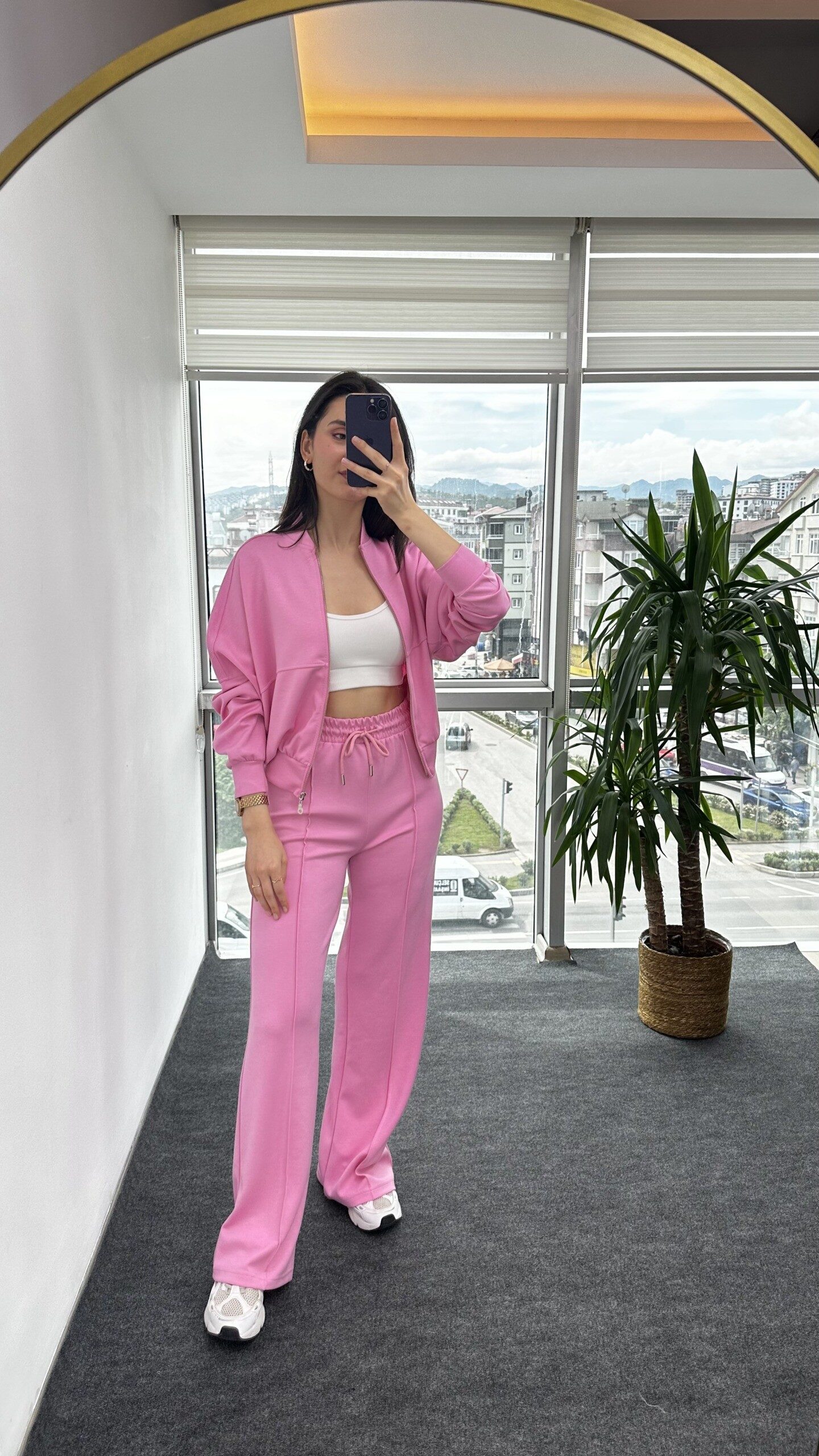 Pembe Premium Modal Kumaş Takım - Görsel 3